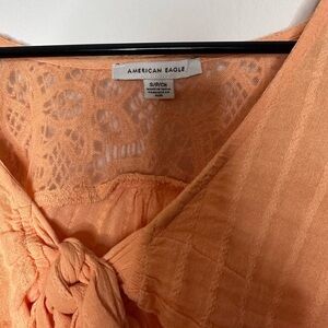 American Eagle Outfitters Orange Crop Top